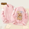 Áo khoác bomber bé gái Unisex in Capybara - Thoải mái, thời trang, giảm còn 350k