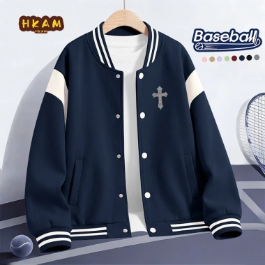 Áo khoác bomber bé trai HKAM thoải mái thời trang giảm giá 350.000₫