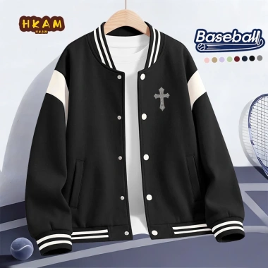 Áo khoác bomber bé trai HKAM thoải mái thời trang giảm giá 350.000₫