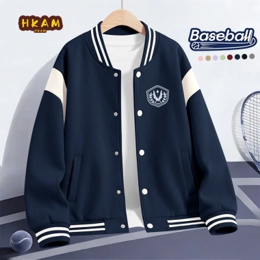 Áo khoác bomber bé trai HKAM - Thời trang thoải mái, giảm giá 350k