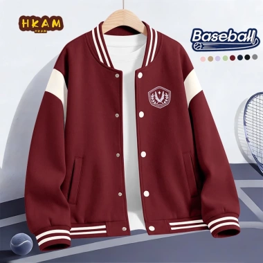 Áo khoác bomber bé trai HKAM - Thời trang thoải mái, giảm giá 350k