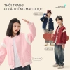 Áo khoác bomber bé trai trẻ em in hình gấu, thời trang thoải mái, chỉ 350.000₫ 4