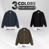 Áo khoác bomber kaki đen LADOS-12.054 lót dù dày, chống nắng, chống gió, phong cách Hàn Quốc 317.000VND 2