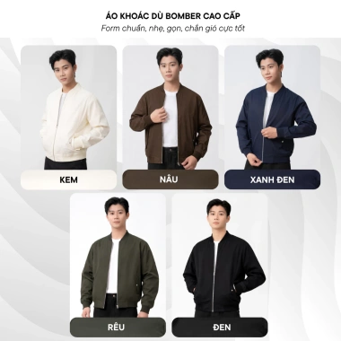 Áo Khoác Bomber Nam Cao Cấp Lados 12.134 Form Rộng Vừa, Đơn Giản, Dễ Mặc - Giảm Giá 272k 6 Áo Khoác Bomber Nam Cao Cấp Lados 12.134 Form Rộng Vừa, Đơn Giản, Dễ Mặc - Giảm Giá 272k 6