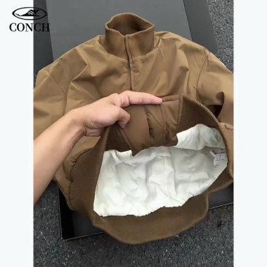 Áo khoác bomber nam ngắn kiểu Mỹ cotton mùa đông thời trang, ấm áp, giảm giá tới 20% N171