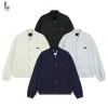Áo khoác bomber nỉ 2 da form boxy logo M thêu nổi - giảm giá 22% LadoShop