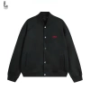 Áo khoác bomber nỉ 2 da form boxy logo M thêu nổi - giảm giá 22% LadoShop 2
