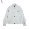 Áo khoác bomber nỉ 2 da form boxy logo M thêu nổi - giảm giá 22% LadoShop 9