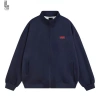 Áo khoác Bomber nỉ K 2 da logo thêu nổi dày dặn phù hợp nam nữ LADOSHOP