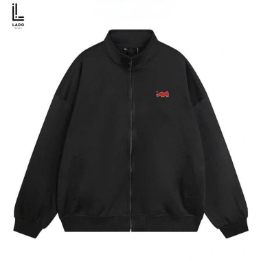 Áo khoác Bomber nỉ K 2 da logo thêu nổi dày dặn phù hợp nam nữ LADOSHOP 2 Áo khoác Bomber nỉ K 2 da logo thêu nổi dày dặn phù hợp nam nữ LADOSHOP 2
