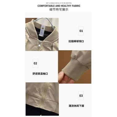 Áo khoác bóng chày nhẹ slim fit bé trai polyester mùa xuân-thu dạo phố 295.258 VND 7 Áo khoác bóng chày nhẹ slim fit bé trai polyester mùa xuân-thu dạo phố 295.258 VND 7