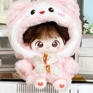 Áo khoác búp bê bông 20cm cho mèo, trẻ em mùa đông – Sang trọng, dễ thương, mềm mại, giá ưu đãi 156k