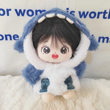 Áo khoác cá mập trẻ em 20cm cotton sang trọng - Búp bê bộ đồ ngủ, ưu đãi 80.435đ
