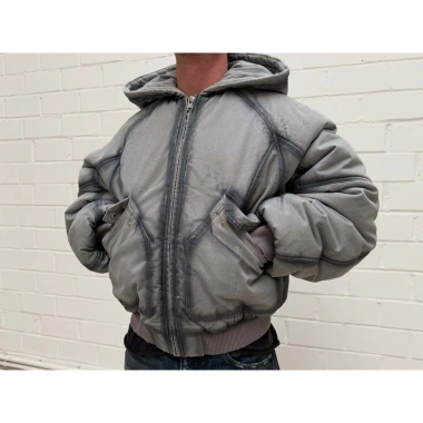 Áo Khoác Canvas Hooded Bomber Premium - Vải Washed nhập khẩu, lót bông dày, khóa zip hợp kim, giảm còn 1,4tr 5 Áo Khoác Canvas Hooded Bomber Premium - Vải Washed nhập khẩu, lót bông dày, khóa zip hợp kim, giảm còn 1,4tr 5