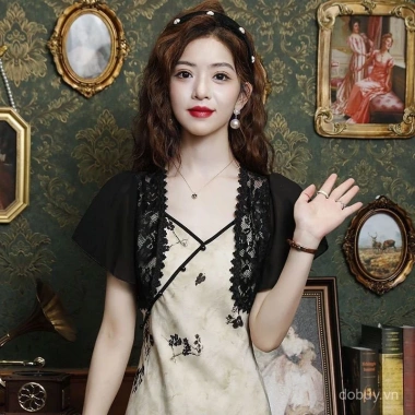Áo khoác cardigan chiffon tay ngắn nữ Hàn Quốc - Chống nắng thời trang, giá ưu đãi 111.330₫ 3 Áo khoác cardigan chiffon tay ngắn nữ Hàn Quốc - Chống nắng thời trang, giá ưu đãi 111.330₫ 3