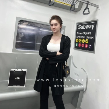 Áo khoác cardigan dài dáng thời trang Ảnh tự chụp, giảm còn 217k 13