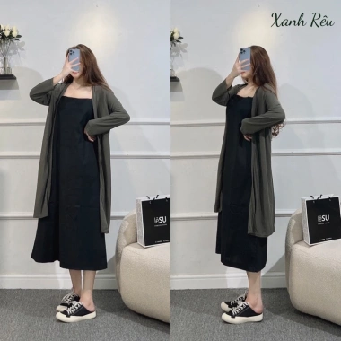 Áo khoác cardigan dài dáng thời trang Ảnh tự chụp, giảm còn 217k 14