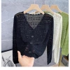 Áo khoác cardigan dài tay cắt ngắn lụa lạnh nhẹ, bảo vệ nắng mùa hè cho nữ 3
