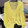 Áo khoác cardigan dài tay cắt ngắn lụa lạnh nhẹ, bảo vệ nắng mùa hè cho nữ 4
