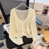 Áo khoác cardigan dài tay cắt ngắn lụa lạnh nhẹ, bảo vệ nắng mùa hè cho nữ 6