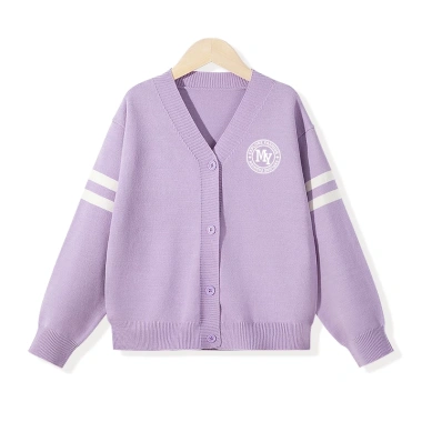 Áo khoác Cardigan dệt kim bé gái Preppy, áo len dài tay giảm giá 250.000