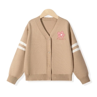 Áo khoác Cardigan dệt kim bé gái Preppy, áo len trẻ em in hoa – giá 250k 9 Áo khoác Cardigan dệt kim bé gái Preppy, áo len trẻ em in hoa – giá 250k 9