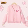 Áo khoác Cardigan dệt kim bé gái Preppy dài tay in trái tim - Giá ưu đãi 240.000₫
