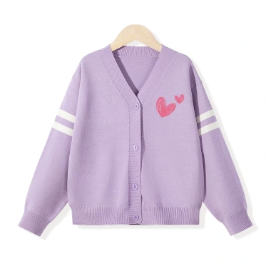 Áo khoác Cardigan dệt kim bé gái Preppy dài tay in trái tim - Giá ưu đãi 240.000₫ 10 Áo khoác Cardigan dệt kim bé gái Preppy dài tay in trái tim - Giá ưu đãi 240.000₫ 10