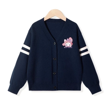 Áo khoác Cardigan dệt kim bé gái Preppy - In hình trái tim, ấm áp, giá 250k
