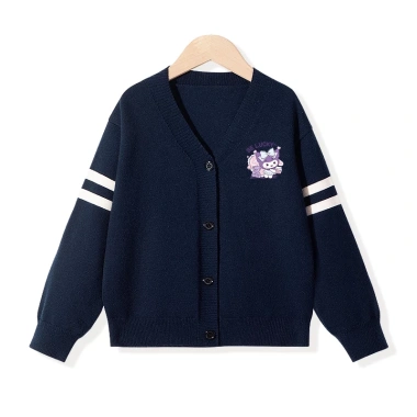 Áo khoác cardigan dệt kim bé gái Preppy in họa tiết Kuromi – 250.000₫ 2 Áo khoác cardigan dệt kim bé gái Preppy in họa tiết Kuromi – 250.000₫ 2