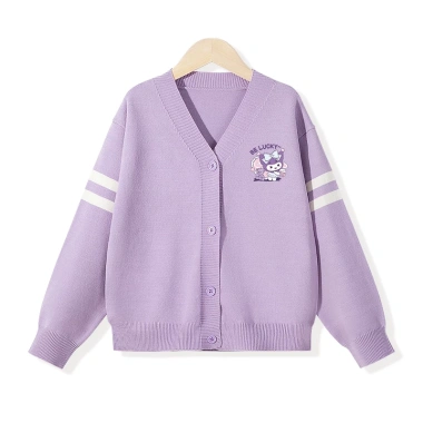 Áo khoác cardigan dệt kim bé gái Preppy in họa tiết Kuromi – 250.000₫ 6 Áo khoác cardigan dệt kim bé gái Preppy in họa tiết Kuromi – 250.000₫ 6