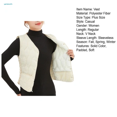 Áo khoác cardigan không tay nữ nhẹ, ấm áp, túi tiện lợi, phong cách châu Á mùa đông 3 Áo khoác cardigan không tay nữ nhẹ, ấm áp, túi tiện lợi, phong cách châu Á mùa đông 3