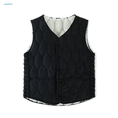 Áo khoác cardigan không tay nữ nhẹ, ấm áp, túi tiện lợi, phong cách châu Á mùa đông