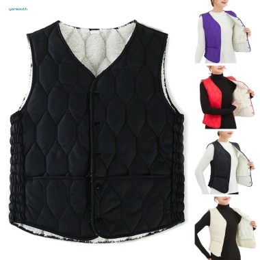 Áo khoác cardigan không tay nữ nhẹ, ấm áp, túi tiện lợi, phong cách châu Á mùa đông
