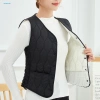 Áo khoác cardigan không tay nữ nhẹ, ấm áp, túi tiện lợi, phong cách châu Á mùa đông 8
