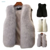 Áo khoác cardigan không tay phủ lông nhân tạo ấm áp mùa đông cho nữ - 389.444₫ 6