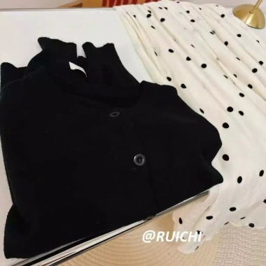 Áo khoác cardigan len dài tay thu đông, cổ tròn, khuy trơn, đa màu - 149.000₫ SP396 5
