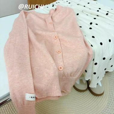 Áo khoác cardigan len dài tay thu đông cổ tròn khuy trơn - Nhiều màu, giảm giá 149k
