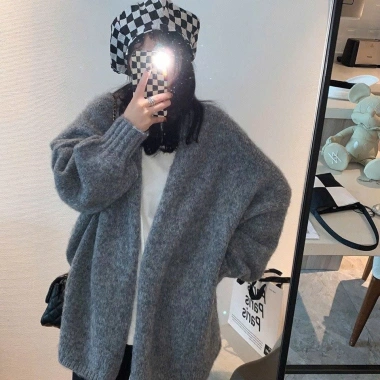 Áo khoác cardigan len siêu mềm mịn basic màu đông NGOMINH SP249 giảm giá 199k 8