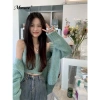 Áo khoác cardigan nữ cổ chữ V dáng rộng, thời trang thu đông 2.023 - giảm giá 21% 5