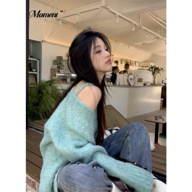 Áo khoác cardigan nữ cổ chữ V dáng rộng, thời trang thu đông 2.023 - giảm giá 21%