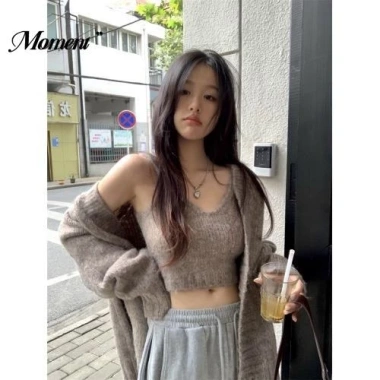 Áo khoác cardigan nữ cổ chữ V dáng rộng, thời trang thu đông 2.023 - giảm giá 21%
