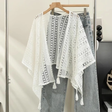 Áo Khoác Cardigan Ren Dệt Kim Dáng Rộng Vintage, Mỏng Mềm, Dễ Phối – 82.000₫ (Giảm 21%)