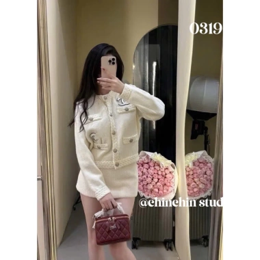 Áo Khoác Cardigan Thừng Cúc Hoa AKCPTC Giá Giảm 535k Phong Cách Nữ Thanh Lịch