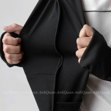 Áo khoác chống nắng 2 lớp - che trán thông minh, vải thông hơi co giãn, mềm mịn, UV ACT