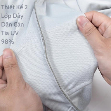 Áo khoác chống nắng 2 lớp nam nữ WoO - Mềm mại thoáng mát, bảo vệ UV, giảm giá 159k 6