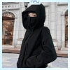 Áo khoác chống nắng Balaclava Ninja hai mũ nỉ bông dày, đa màu - Giá 170.655 VND