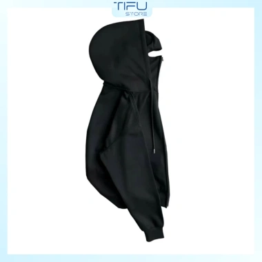 Áo khoác chống nắng Balaclava Ninja hai mũ nỉ bông dày, đa màu - Giá 170.655 VND 6