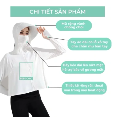 Áo khoác chống nắng cánh rơi thun lạnh chống tia UV – Giá chỉ 85.000, giảm tới 18%