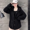 Áo khoác chống nắng Kate nhung gân nón to, vải dày vừa, freesize 40-60, giá 200k